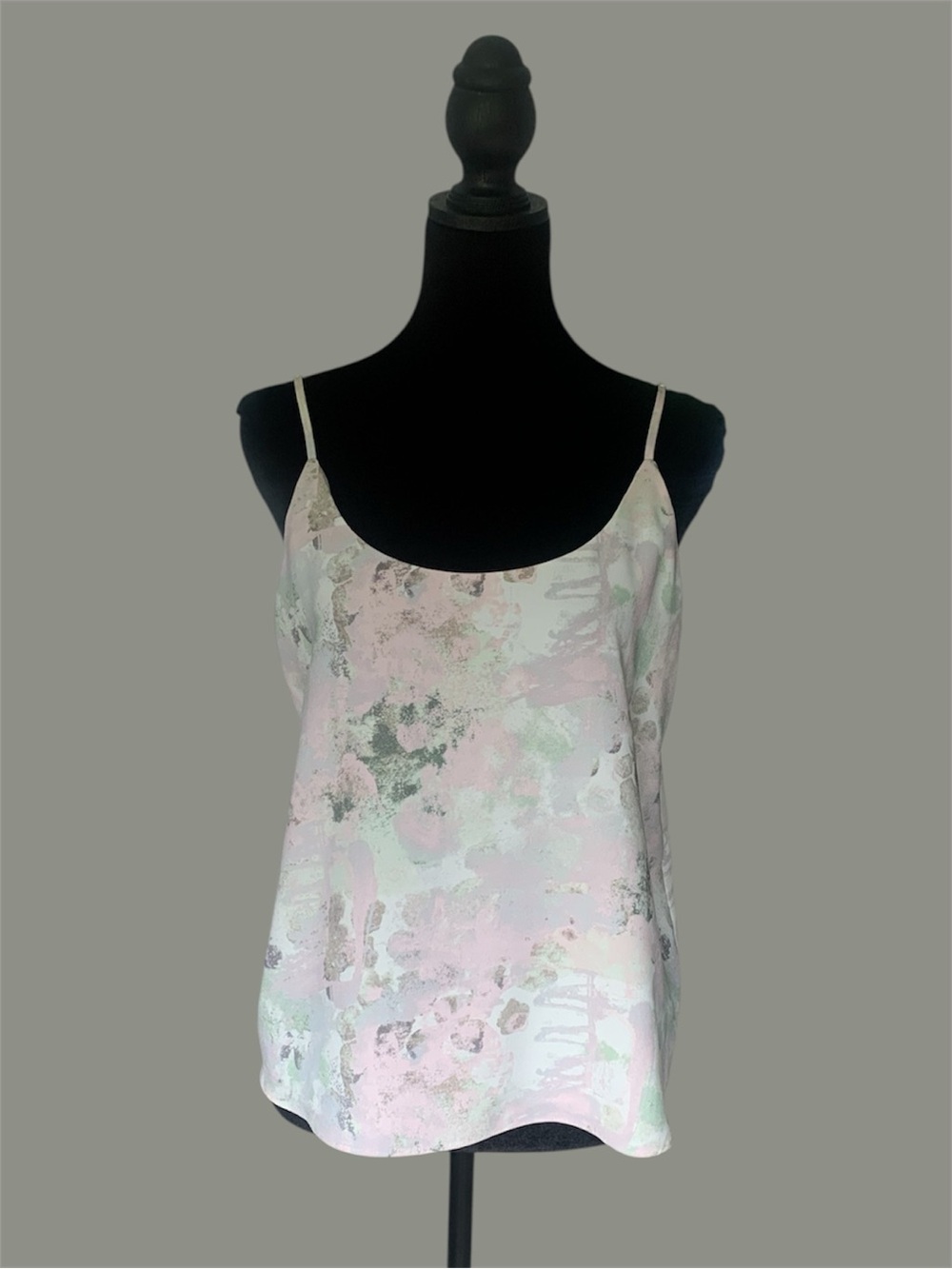 Nordstrom Abstract Pastel Watercolor Floral Camisole Tank Top Size M